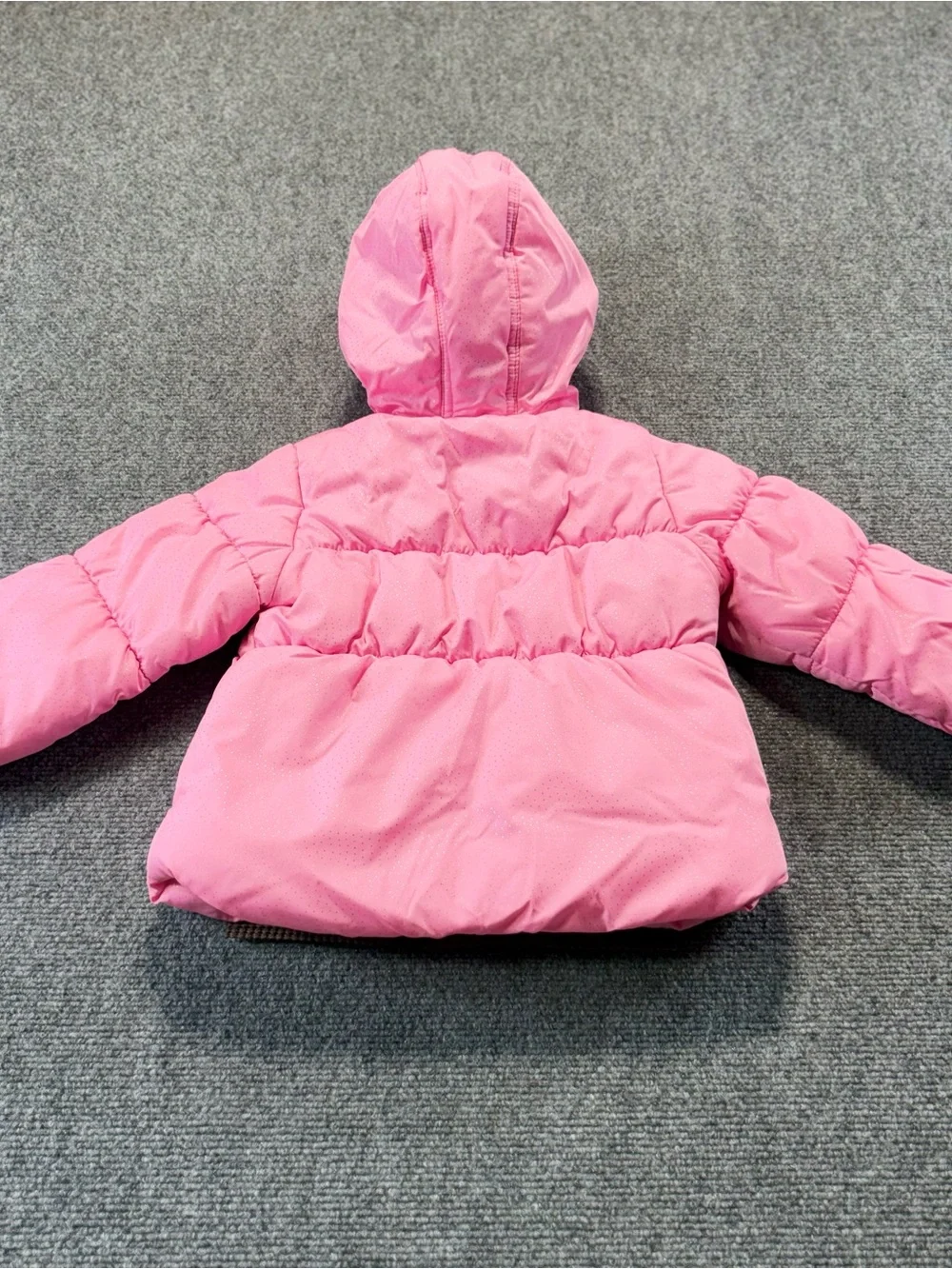 Protection System Girl Size 24M Pink Full Zip Puff Hooded jacket